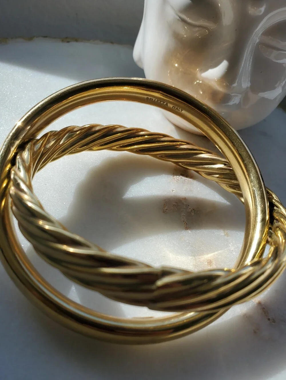 Bellezza ITALY Twist Bangle Bracelet